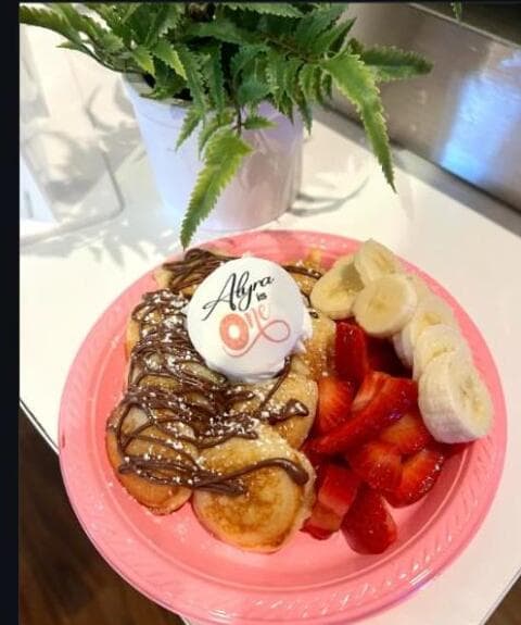 Golden buttermilk mini pancakes made to order